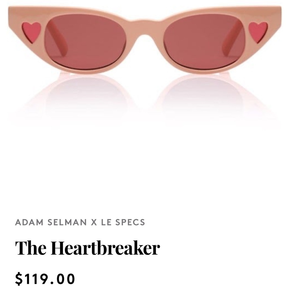 Le Specs Heartbreaker Sunglasses - Pink